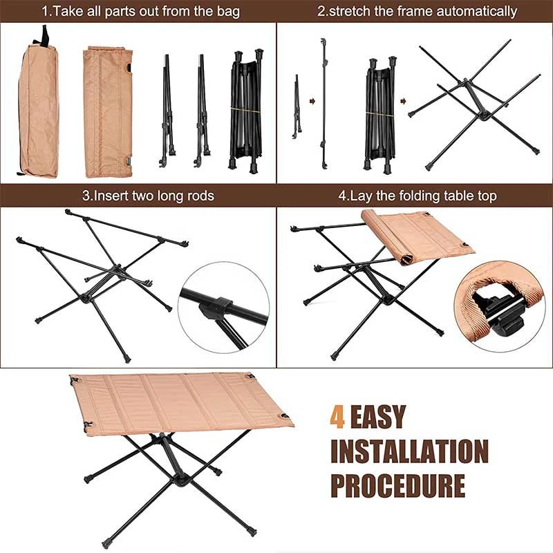 portable folding table