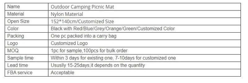 picnic mat