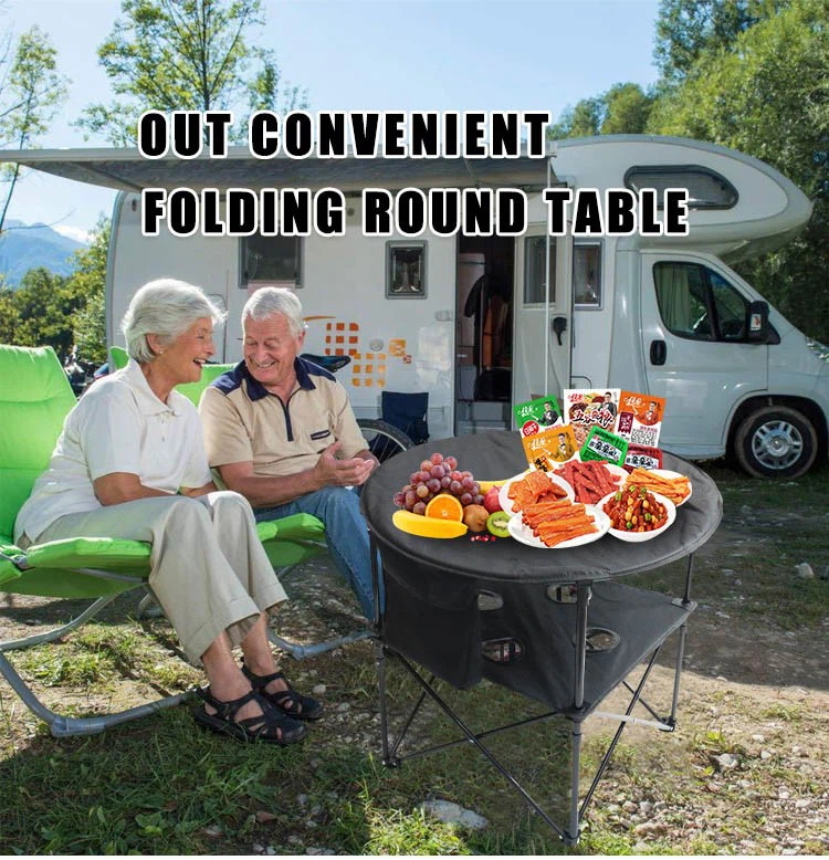 Folding table with cup cover Folding table with cup cover