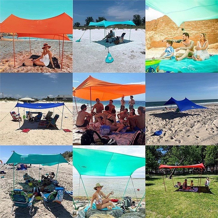 family beach tent
