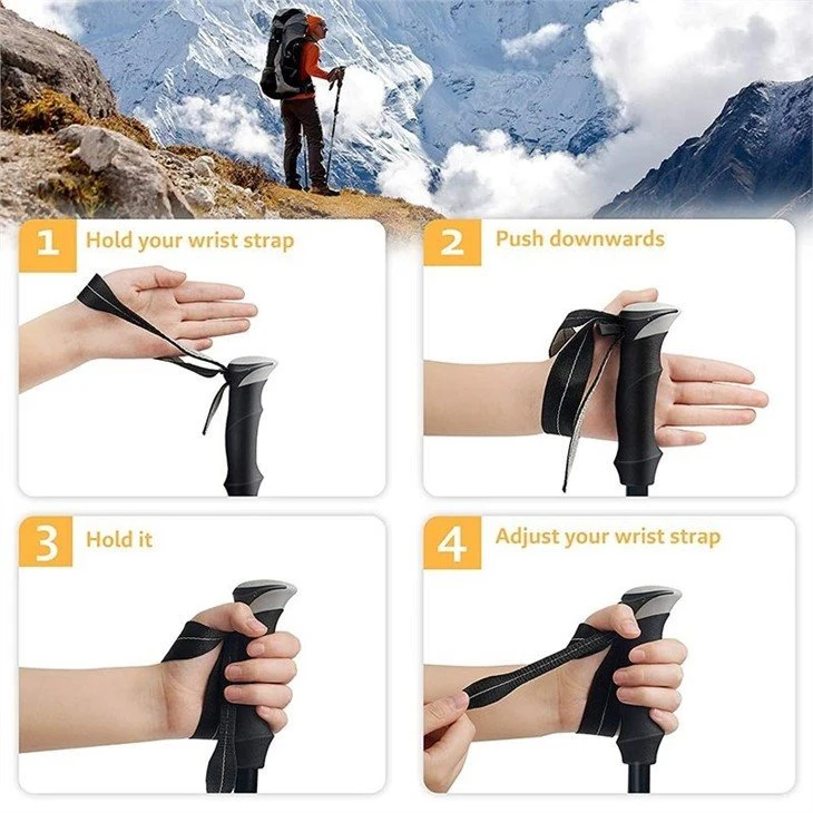 aluminum trekking poles collapsible(001)