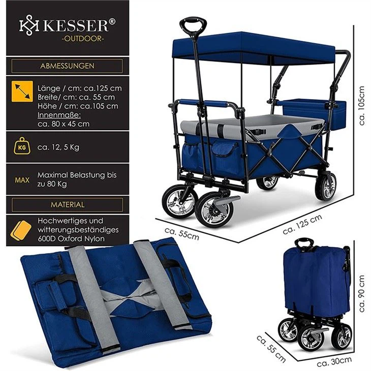 4 wheel folding wagon2