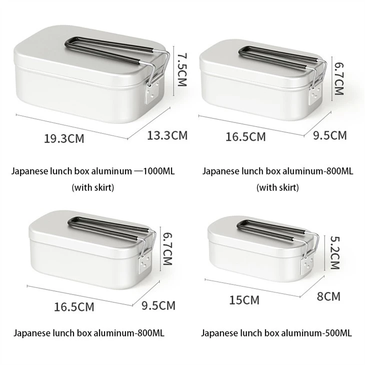 Food Grade Rectangular Metal Lunch Box