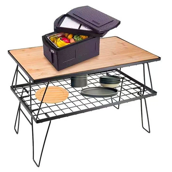 Outdoor Folding Iron Mesh Table